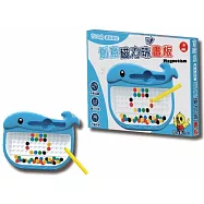 吉波鳥隨身造型 創意磁力珠畫板：海豚