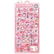 3D立體浮雕貼紙-草莓兔兔：立體造型趣味可愛，讓你發揮創意，想貼哪，就貼哪