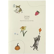 2026Datebook Meow & Future，love of animals貓咪公益年曆
