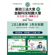 [線上題庫即時更新] 2026郵政招考：內勤速成總整理(郵政三法大意+金融科技知識大意二合一)