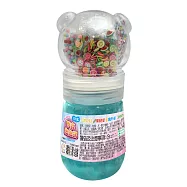 閃亮泡泡泥：珠光藍：(藍色泡泡泥+奇幻亮片+彩虹珠珠+水果軟陶)