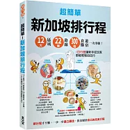 超簡單!新加坡排行程：12大區域x22+條路線x300+食購遊宿一次串聯!1日行程讓新手或玩家都能輕鬆自由行