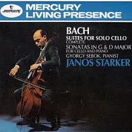 Bach: 6 Suites for Solo Cello / Sonatas in G & D Major for Cello and Piano (2CD) / Janos Starker, Cello(巴哈：無伴奏大提琴組曲(全曲)、大提琴與鋼琴奏鳴曲(2CD) / 史塔克 (大提琴))