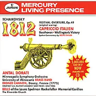 Tchaikovsky: 1812 Overture / Capriccio Italien / Beethoven: Wellington’s Victory / Antal Dorati &Minneapolis Symphony Orchestra(柴可夫斯基: 1812序曲 真砲版/義大利隨想曲/貝多芬: 威靈頓的勝利/杜拉第指揮明尼亞波利交響樂團等)