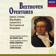 貝多芬序曲選 - 艾格蒙、柯麗奧蘭、雷奧諾爾、史蒂芬王、普羅米修斯的創造物 / 蕭提、蒙都 、馬捷爾指揮(Beethoven Overtures - Egmont, Coriolan, King Stephen, Leonora No.3, The Creatures of Prometheus)