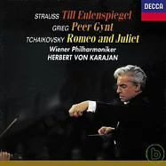 理查.史特勞斯：狄爾惡作劇/葛利格：皮爾金組曲選曲/柴可夫斯基：羅密歐與茱麗葉幻想序曲 / 卡拉揚指揮維也納愛樂管弦樂團(R. Strauss: Till Eulenspiegel/ Grieg: Peer Gynt/ Tchaikovsky: Romeo and Juliet)