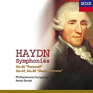 海頓：交響曲集第45號「告別」、47號、48號「瑪麗亞.泰瑞莎」/ 杜拉第(Haydn:Symphonies Nos.45, 47 & 48 / Antal Dorati)