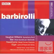 Vaughan Williams: Symphony No.8; Rawsthorne: Street Corner Overture, etc. / Barbirolli(佛漢威廉斯、貝克斯、艾爾加：作品輯 / 巴畢羅里 (指揮))
