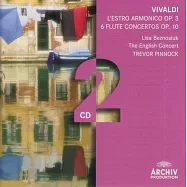 韋瓦第：和諧的靈感、六首長笛協奏曲/班茲諾希烏克，長笛/平諾克指揮英國協奏團(VIVALDI : 12 Concerti op.3; 6 Flute Concertos op.10 / Trevor Pinnock & The English Concert)