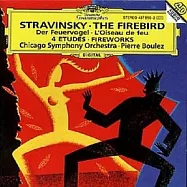 Stravinsky: The Firebird, 4 Etudes/ BOULEZ CSO