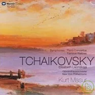 Tchaikovsky：Symphonies、Piano Concertos、Famous Waltzes / Elisabeth Leonskaja & Kurt Masur(柴可夫斯基：交響曲全集、鋼琴協奏曲全集 & 圓舞曲名作 / 雷翁斯卡雅(鋼琴) & 馬舒(指揮))