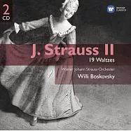 J. Strauss II: 19 Waltzes / Boskovsky, Wiener Johann Strauss-Orchester(小約翰史特勞斯：19首圓舞曲 (2CD) / 鮑斯考夫斯基(指揮))