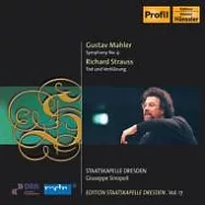 SSKD系列17-馬勒：第九號交響曲；理查史特勞斯：死與變容 / 辛諾波里(指揮)德勒斯登國立管弦樂團 (2CD)(Edition Staatskapelle Dresden Vol. 17-Mahler: Symphony No. 9; R. Strauss: Tod und Verklarung / Sinopoli)