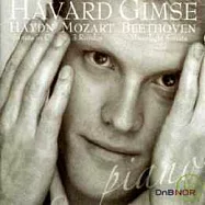 Havard Gimse / Haydn, Mozart, Beethoven(海頓奏鳴曲 / 莫札特迴旋曲 / 貝多芬月光奏鳴曲 / 哈佛金斯)