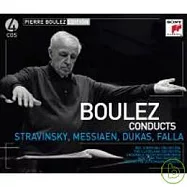 布列茲指揮系列(八) Boulez conducts Stravinsky(Messiaen, Dukas&Falla)(布列茲指揮系列(八) 布列茲(指揮)史特拉汶斯基、梅湘、杜卡斯&法雅等作品(4CD))
