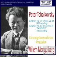 Mengelberg Tchaikovsky symphony No.5,6 / Mengelberg (2CD)(孟根堡與皇家大會堂的柴可夫斯基交響曲第五,六號 / 孟根堡 (2CD))