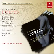 Monteverdi: L&rsquo;Orfeo / Emmanuelle Haim (2CD)(蒙台威爾第：奧菲歐 / 艾姆(指揮)星光音樂會古樂團 / 德賽(女高音)博斯崔吉(男高音)奇歐菲(女高音)珍絲(女高音)艾格紐(假聲男高音) (2CD))