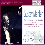 Tennstedt/Mahler symphony No.1,2 / Tennstedt (2CD)(鄧許泰特與北德的馬勒現場名演 / 鄧許泰特 (2CD))