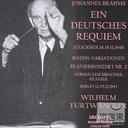 Brahms: Ein Deutsches Requiem (2CD) / Furtwanger / Stockholm 1948