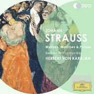 J. Strauss : Waltzes, Marches and Polkas / Herbert von Karajan，Berliner Philharmoniker (2CD)(DG巧裝系列第28輯 / 史特勞斯家族圓舞曲、波卡舞曲、進行曲等 (2CD))