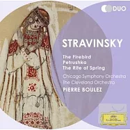 Stravinsky : The Firebird, The Rite of Spring, Petrushka / Pierre Boulez, Chicago Symphony Orchestra & The Cleveland(DG巧裝系列第29輯 / 史特拉汶斯基：火鳥、春之祭、彼得洛希卡 (2CD))