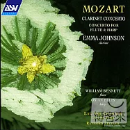OZART Clarinet Concerto, Concerto for Flute & Harp(莫札特：單簧管協奏曲、長笛與豎琴協奏曲 / 艾瑪.強森(單簧管)、威廉.班乃特(長笛)、歐西恩.艾利斯(豎琴)黎帕德(指揮)英國室內樂團)