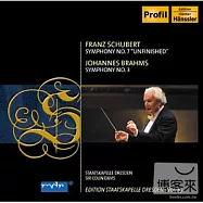 Edition Staatskapelle Dresden Vol. 29- SCHUBERT: Symphony No. 8, "Unfinished"; BRAHMS: Symphony No. 3 / Sir Colin Davis(SSKD系列29-舒伯特：第8號交響曲「未完成」、布拉姆斯：第3號交響曲 / 柯林.戴維斯(指揮)德勒斯登國家交響樂團)