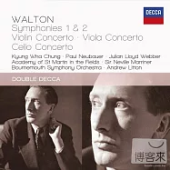 Walton: Concertos & Symphonies / Chungo ‧ Neubauer ‧ Lloyd Webber* / Bournemouth Symphony Orchestra / Andrew Litton (2CD)(華爾頓︰協奏曲&交響曲 / 鄭京和、韋伯 / 李頓 (指揮) 波恩茅斯交響樂團 / 普烈文 (指揮) 倫敦交響樂團 (2CD))