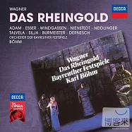 Wagner: Das Rheingold / Adam / Nienstedt / Esser / Windgassen / Neidlinger / Wohlfahrt / Talvela / Burmeister (2CD)(華格納︰萊茵的黃金 / 亞當、尼斯泰德特、伊瑟、塔維拉、溫德加森 / 貝姆 指揮 拜魯特節慶管弦樂團 (2CD))