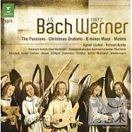 Bach : Oratorios & Motets / Fritz Werner (Remastered 10CD)(巴哈：約翰、馬太受難曲、B小調彌撒、聖誕神劇 全新數位錄音版 / 沃納(指揮)舒茲合唱團 (10CD))