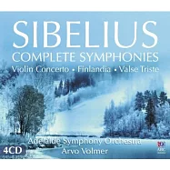 Sibelius complete symphony and violin concerto / Arvo Volmer, Adele Anthony (4CD)(西貝流士交響曲全集錄音~特別加收小提琴家夏漢愛妻演奏的西貝流士小提琴協奏曲 (4CD))