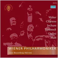 Wiener Philharmoniker Live Recording Edition / Walter,Cluytens,Jochum,Tennstedt,Giulini, Muti (10CD)(六位指揮巨擘與維也納愛樂的不朽名演 / 華爾特,克路依坦,約夫姆,鄧許泰特,朱里尼,慕提 (10CD))