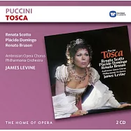 歌劇帝國─普契尼：歌劇《托絲卡》全曲 2CD / 史柯朵〈女高音〉多明哥〈男高音〉布魯頌〈男中音〉奇克〈低男中音〉韋利斯〈男高音〉卡佩奇〈男中音〉保羅‧哈德森〈男低音〉帕爾曼〈男低音〉 李汶〈指揮〉愛樂管弦樂團與安布遜合唱團 (2CD)(Puccini: Tosca / Levine, Scotto, Domingo, Bruson)