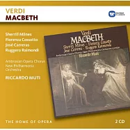 歌劇帝國─威爾第：歌劇《馬克白》全曲 2CD / 米倫茲〈男中音〉柯索托〈次女高音〉萊蒙第〈男低音〉卡瑞拉斯〈男高音〉伯爾納迪〈男中音〉 慕提〈指揮〉新愛樂管弦樂團與安布遜合唱團(2CD)(Verdi: Macbeth / Muti, Milnes, Cossotto, Carreras, Raimondi)