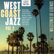 瓦礫系列-西岸爵士傳奇2 / 眾星雲集 (10CD)(Wallet- West Coast Jazz 2- Milestones of a Legend / Various Artists)