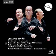布拉姆斯德意志安魂曲 / 弗萊恩德 (SACD Hybrid)(Brahms Ein Deutsches Requiem / Jan Willem de Vriend)