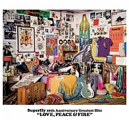 Superfly / 10周年超級精選輯 “LOVE,PEACE&FIRE” (3CD)(Superfly / 10th Anniversary Greatest Hits “LOVE,PEACE&FIRE”)