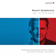 莫札特:第13,16,29,40號交響曲 / 約翰內斯·克隆普(指揮) 埃森福克旺室內樂團 (CD)(Mozart: Symphonies Nos. 13, 16, 29 & 40 / Johannes Klumpp(conductor)Folkwang Kammerorchester Essen)
