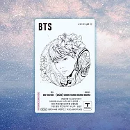 官方週邊商品 防彈少年團 BTS X T-MONEY 2代 透明交通卡 地鐵卡 [J-HOPE] (韓國進口版)