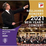 2021年維也納新年音樂會 / 慕提 & 維也納愛樂 (2CD)(Neujahrskonzert 2021 / Riccardo Muti & Wiener Philharmoniker (2CD))
