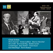 偉大音樂家的錄音與錄影實況 (世界首度曝光) 4CD+4DVD 限量版加贈四張音樂家珍貴照片明信片((Spectrum Sound) Great Artists : Fournier, Lefebure, Marechal, Kogan, Erlih, Kurt Sanderling, Auclair, Starker, Ousset, Munchinger, Doukan (4CD+4DVD))