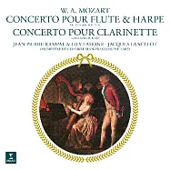 莫札特: 協奏曲集 / 朗帕爾〈長笛&指揮〉/ 莉莉‧拉絲金〈豎琴〉傑克斯‧藍斯洛特〈豎笛〉/ 朗帕爾室內弦樂團 歐洲進口盤 (LP)(Mozart: Flute And Harp Concerto & Clarinet Concerto / Jean-Pierre Rampal / Lily Laskine / Jacques Lancelot / Jean-François Paillard (LP))