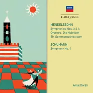 杜拉第指揮孟德爾頌與舒曼交響曲 (世界首度CD發行)(Mendelssohn, Schumann: Symphonies / Antal Dorati (2CD))