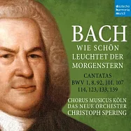 晨星閃耀如此美麗 / 克里斯多夫・史培靈 (3CD)(Bach: Wie schön leuchtet der Morgenstern - BWV 1,8,92,101,107,114,123,133,139 / Christoph Spering (3CD))