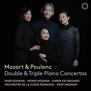 肯特中野與妻女聯演莫札特與普朗克雙重與三重鋼琴協奏曲(Mozart & Poulenc Double & Triple Piano Concertos / Kent Nagano Family (SACD Hybrid))