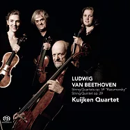 庫依肯弦樂四重奏演奏貝多芬弦樂四重奏與五重奏(Kuijken Quartet / Beethoven: String Quartets Op. 59 & String Quintet Op. 29 (2 Hybrid SACD))