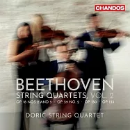 貝多芬: 弦樂四重奏第二集 作品18,59,130,133 / 多利克弦樂四重奏 (2CD)(Beethoven: String Quartets,Vol. 2 / Doric String Quartet (2CD))