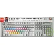 標准五筆字型.五筆數碼兩用鍵盤指法練習卡