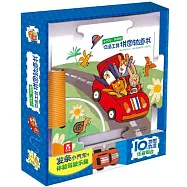 交通工具拼圖軌道書：小汽車，開動啦