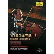 莫札特：小提琴協奏曲全集、交響協奏曲 2DVD(W. A. MOZART: 5 Violin Concertos/ Gidon Kremer 2DVD)